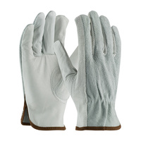 TOP GRAIN COWHIDE DRIVERS GLOVE, REG GRADE, SPLIT BACK